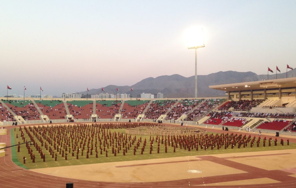 Festivities at the Sultan Qaboos Sports Complex in Muscat were presided over by Deputy PM Sayyid Fahad bin Mahmood