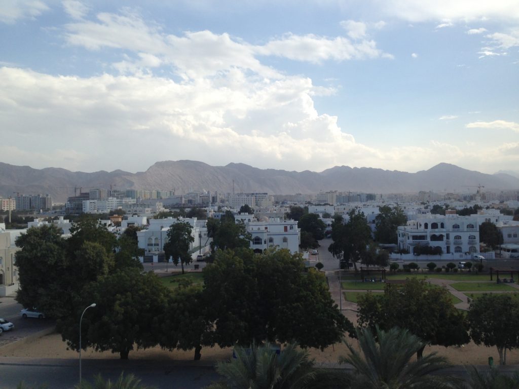 Clouds on the horizon in Muscat