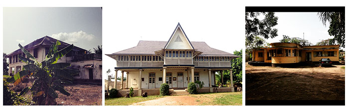 Historic buildings still stand in the railway compound in Ebutte Meta