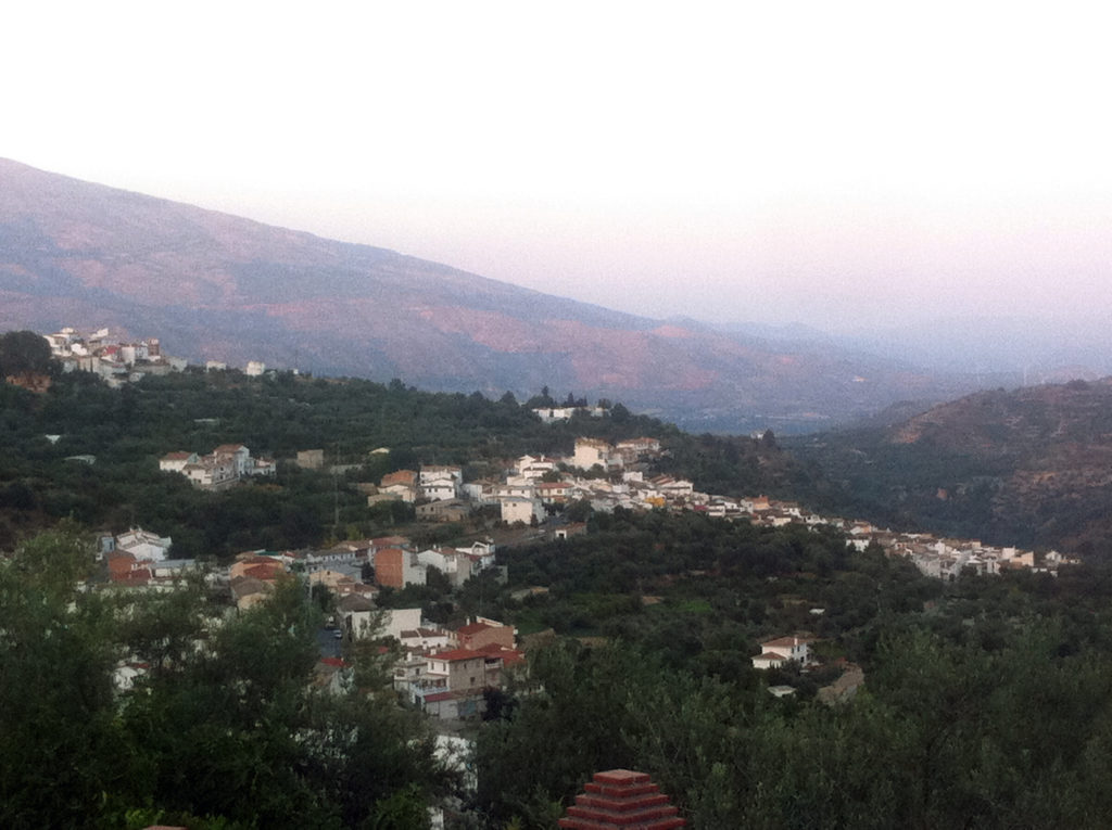 View of Albuñuelas from Pilar’s childhood home.