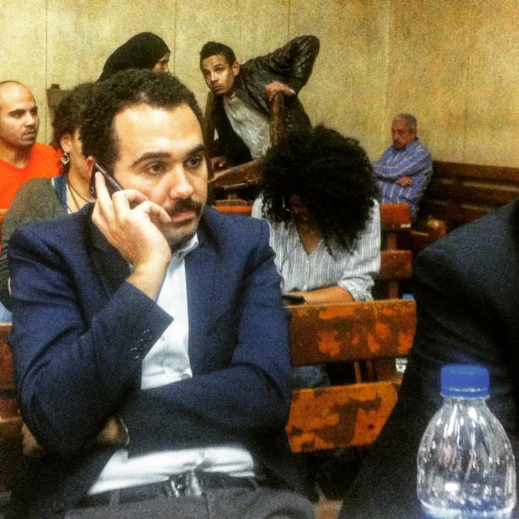 Naji in the courtroom