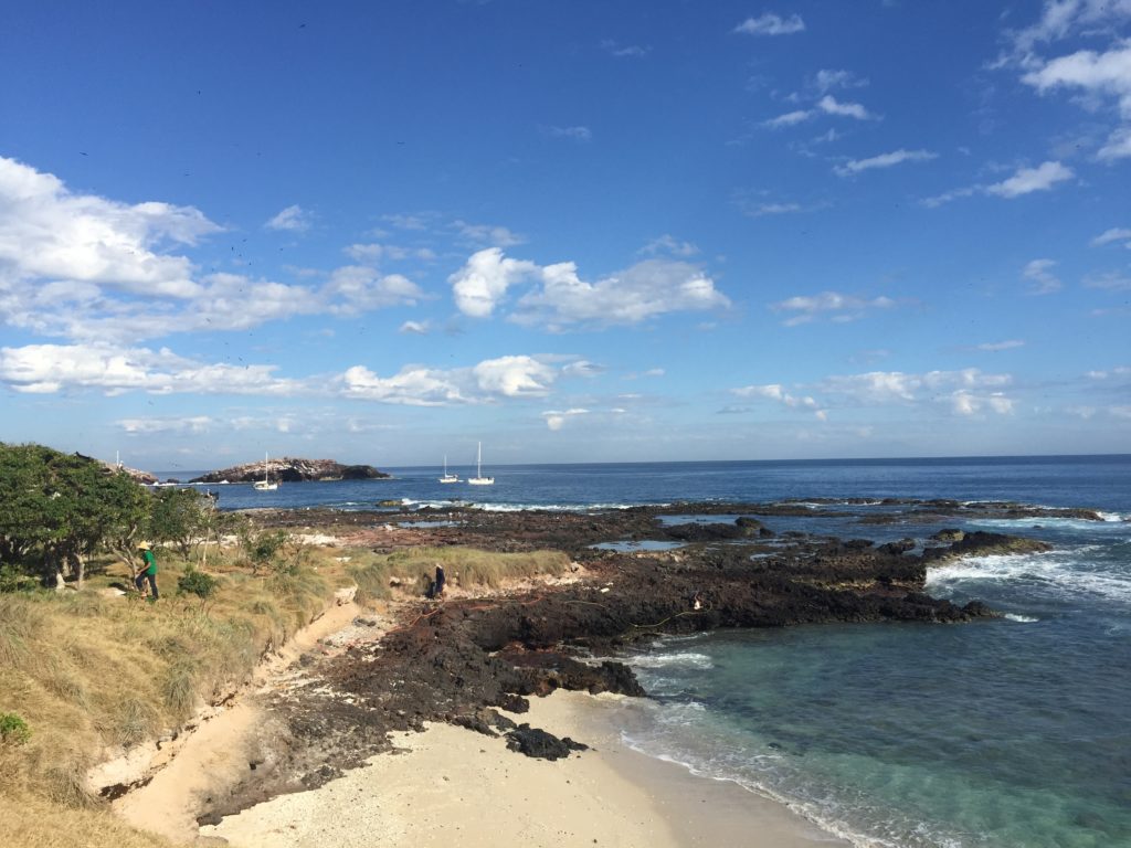  Looking east at the anchorage of Isla Isabel.