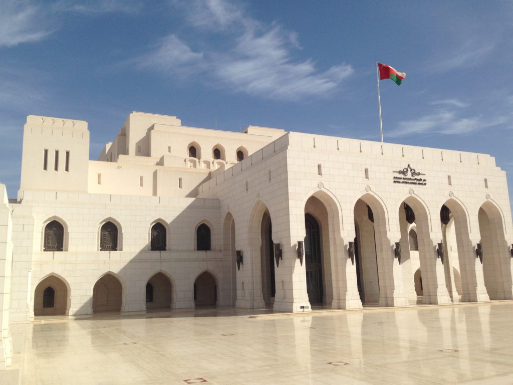 The Royal Opera House Muscat, one of the city’s most prominent landmarks