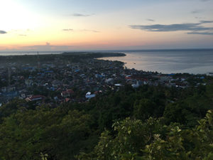 Majene from afar at dawn.