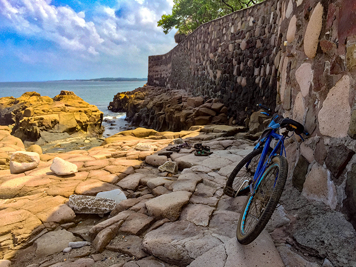 This bike brought two brothers to the shore to collect limpets off the rocks for bait and food. 