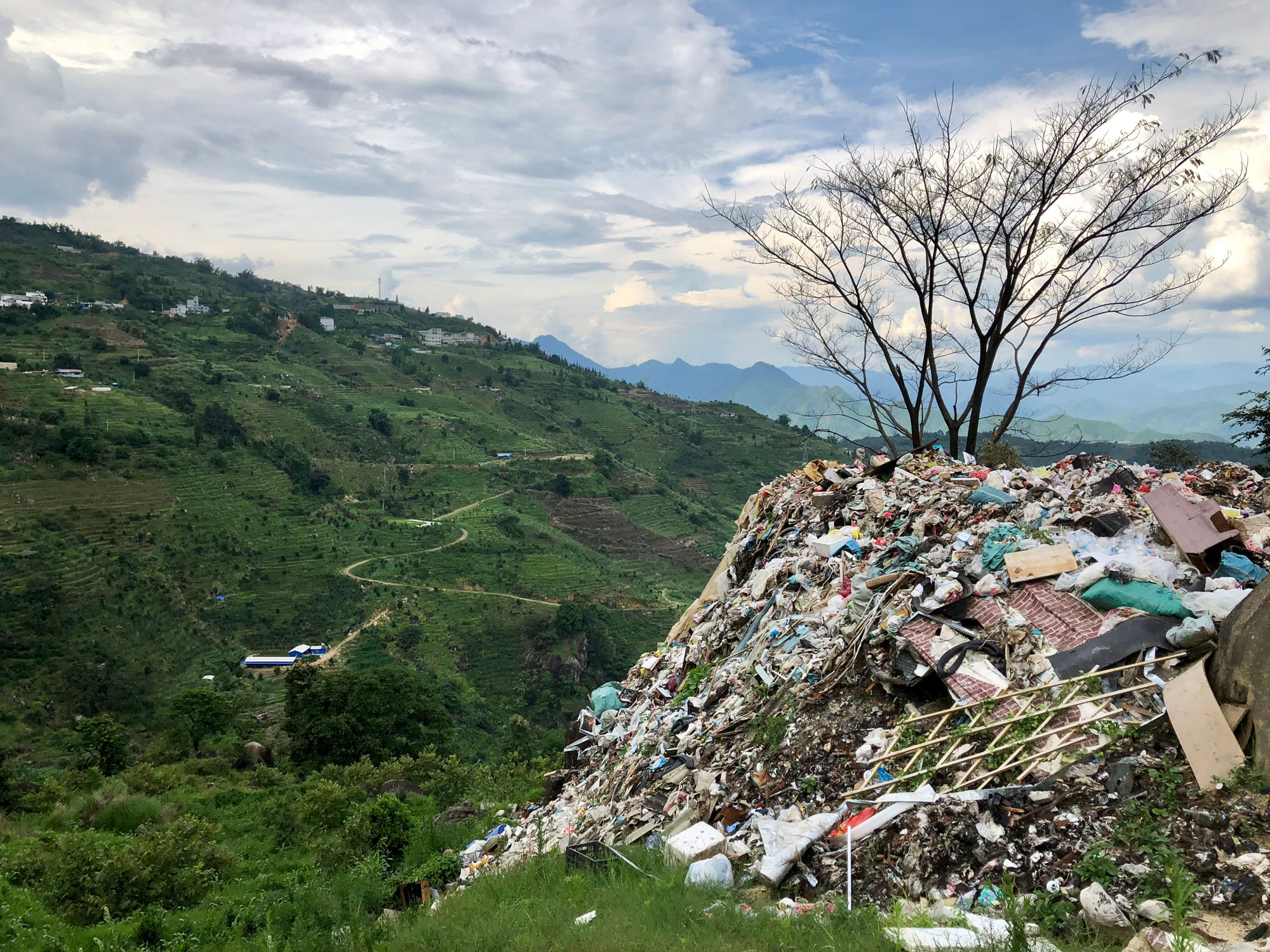 Trash management in rural China